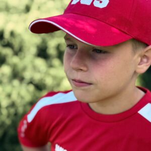 Basecap rot/weiß